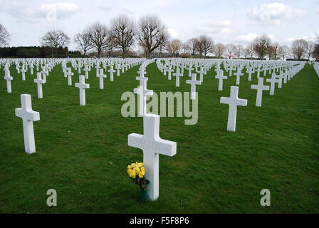Cementerio militar estadounidense y el memorial Margraten cerca de Maastricht, Países Bajos Foto de stock