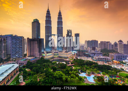 Horizonte de Kuala Lumpur, Malasia.