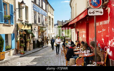 El barrio de Montmartre, Paris, Francia