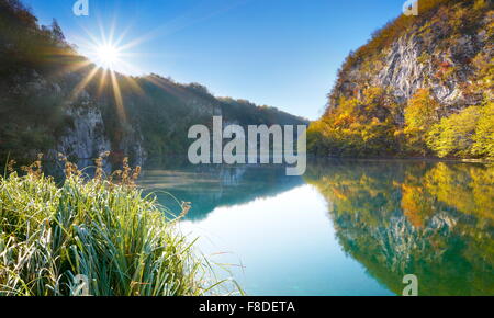Los lagos de Plitvice, Parque Nacional de Plitvice, Croacia, la UNESCO