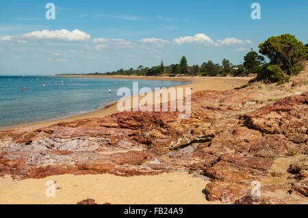 Playa de Cowes, Cowes, Phillip Island, Victoria, Australia Foto de stock