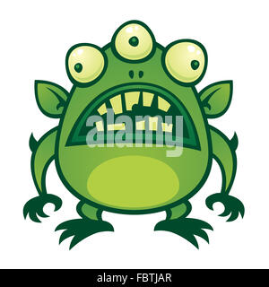 Vetores de Alien Verde Assustado Monstro De Desenho Animado Fofo Caráter  Vetorial Colorido e mais imagens de Alienígena - iStock