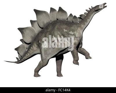 Stegosaurus dinosaurio - 3D Render Foto de stock
