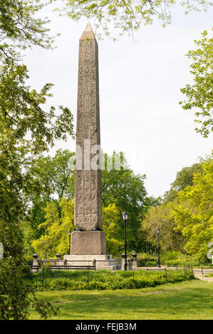 La Aguja de Cleopatra, el obelisco de Central Park, Manhattan, Ciudad de Nueva York, EE.UU. Foto de stock