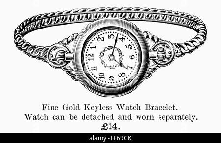 Reloj Pulsera 1891. NWoman reloj de pulsera ingl s 1891