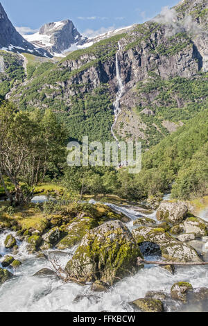 Parque Nacional Jostedalsbreen Noruega Foto de stock