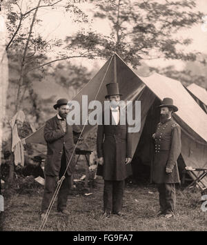 Guerra Civil americana scene - Abraham Lincoln con top hat