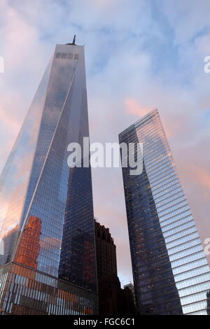 Torre de la libertad, World Trade Center, New York, NY ESTADOS UNIDOS Foto de stock