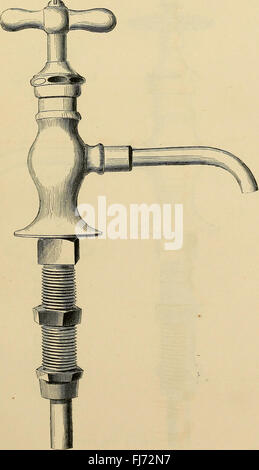 Catálogo Ilustrado de los fontaneros" labor de latón, cobre, hierro y cerámica de barro, y Materiales de fontanería (1866) Foto de stock