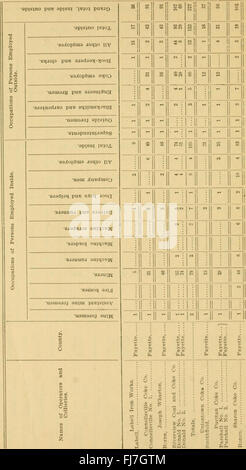 Informe de la Oficina de Minas del Departamento de Asuntos Internos de Pennsylvania (1903) Foto de stock