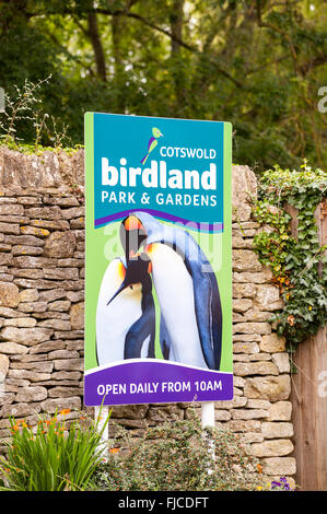 Birdland Park & Gardens at Bourton-On-The-Water en Gloucestershire , Inglaterra , Gran Bretaña , Reino Unido Foto de stock