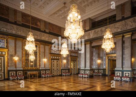Dinamarca, Zelanda, Copenhague, Palacio de Christianborg, interior Foto de stock