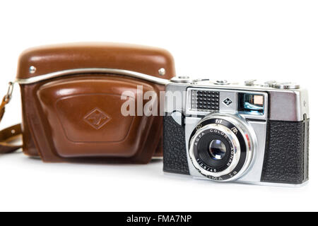 Cámara clásica Agfaphoto 35mm marrón