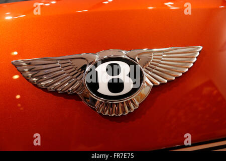 Logo das der Marke 'Bentley', de Berlín. Foto de stock