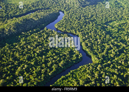 Vista aérea del humedal río Cuiaba - Pantanal de Barao de Melgaco