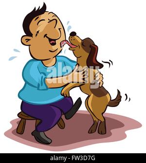Cuidado con el perro Fotografía de stock - Alamy