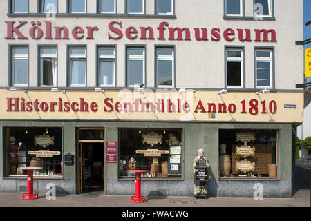 Köln, Altstadt-Süd, Holzmarkt 79, Kölner Senfmühle mit Senfmuseum Foto de stock