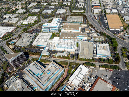 Intel, Antena, sede la sede de Intel, Vishay Americas Inc. Broadcom ca technologies, Sophos, Silicon Valley, CA. Foto de stock
