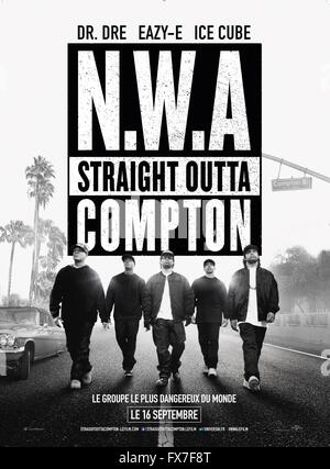 Straight Outta Compton Año : 2015 USA Realisateur : F. Gary Gray póster de película (Fr) Foto de stock