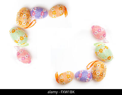 brillantes fácil de usar. Huevos de pascua de colores «Marbling muschelglanz» 6 colores/preciosos 