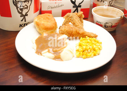Kentucky Fried Chicken comida Foto de stock