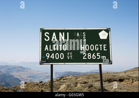 Sani Pass Foto de stock