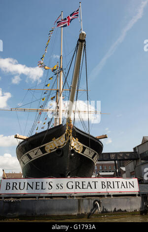 Brunel's SS Gran Bretaña, Bristol, Inglaterra, Reino Unido.