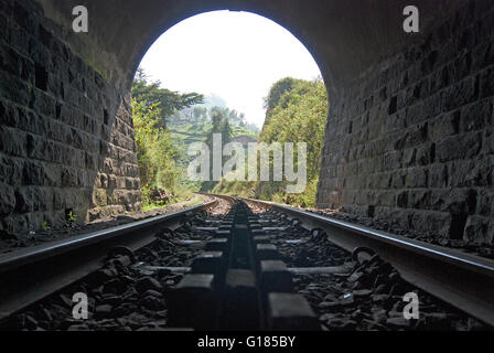 Ferrocarril de montaña Nilgiri, un Patrimonio Mundial de la UNESCO, de ferrocarril Nilgiris, Tamil Nadu Foto de stock
