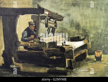 Vincent Van Gogh El Tejedor 1884 óleo Sobre Lienzo Museo De Bellas Artes De Boston Massachusetts Fotografía De Stock Alamy