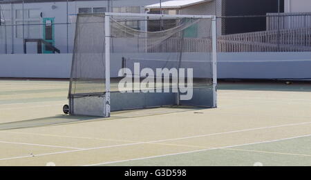 Objetivo de Futsal en césped artificial Foto de stock
