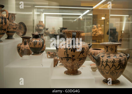Italien, rom, Museo Nazionale Etrusco di Villa Giulia, Griechische Vasen Foto de stock