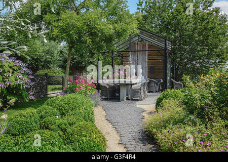 Appeltern, los Países Bajos, el 22 de julio, 2015: los jardines de Appeltern es la inspiración garden park en los Países Bajos. En esta p Foto de stock