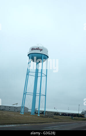 Torre de agua. Winthrop MN Minnesota EE.UU. Foto de stock