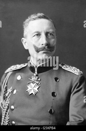 El Kaiser Wilhelm II de Alemania Foto de stock