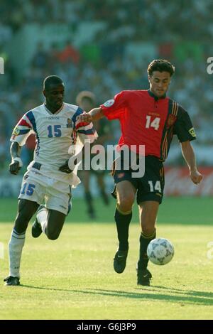 Fútbol Euro 96 - Francia v España Foto de stock