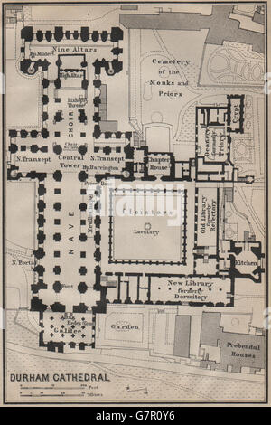 plano de la catedral de durham