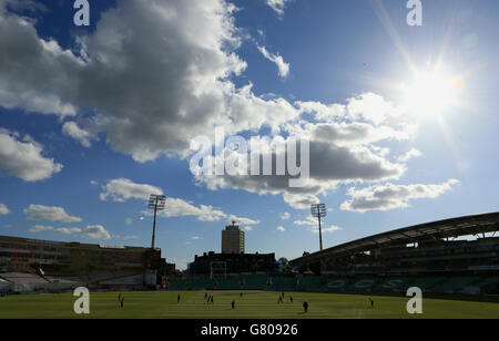 Cricket - Pemberton greenish London Cup - T20 - Surrey Women contra Middlesex Women - Kia Oval. Una visión general de la acción Foto de stock