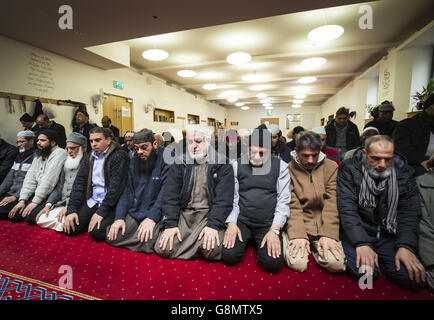 Mi visita a la mezquita de lanzamiento de día Foto de stock