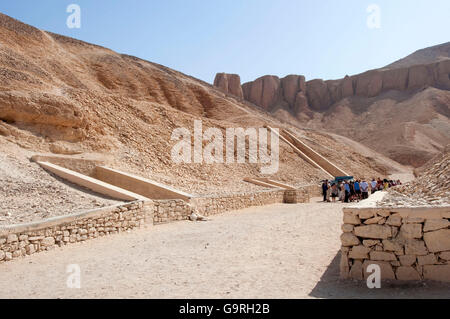 Valle de los Reyes, tumba de entrada, West-Thebes, Luxor, Egipto Foto de stock