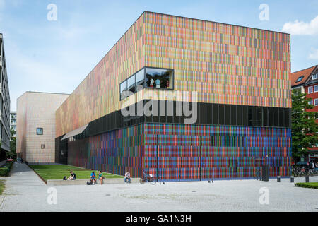 Munich, Alemania - Julio 2, 2013: Vista de detalle del Museo Brandhorst en Múnich Foto de stock