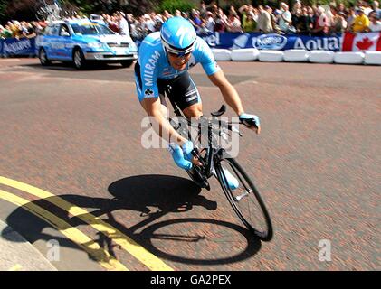 Ciclismo - Tour de Francia - Prologeue - Londres. Ralf Grabsch de Team Milram de Alemania Foto de stock