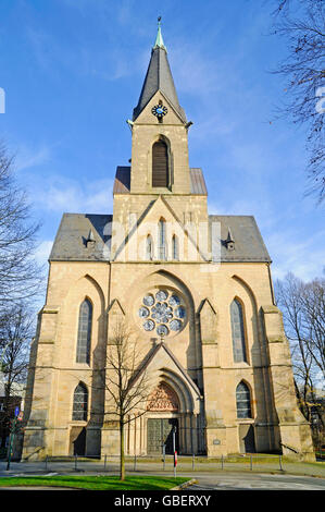 Iglesia parroquial de San Lorenzo, Essen, área de Ruhr, Renania del Norte-Westfalia, Alemania Foto de stock