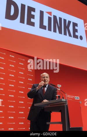Líder del Partido Parlamentario Gregor Gysi en Berlín, Alemania, 2014 Foto de stock
