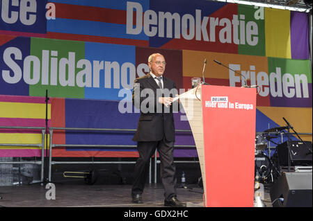 Gregor Gysi en Berlín, Alemania, 2014 Foto de stock