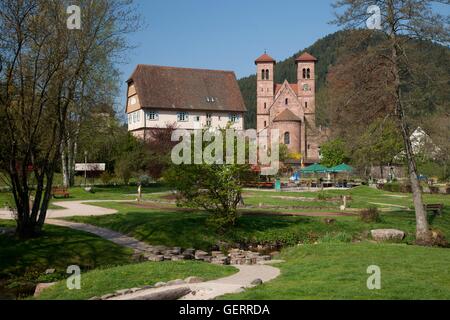 Geografía / viajes, Alemania Baden-Wurtemberg, Selva Negra Baiersbronn, Klosterreichenbach, iglesia románica, antiguo monasterio benedictino, Foto de stock