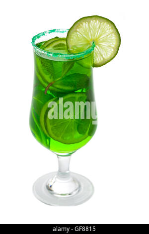Limón y menta, beber vodka verde