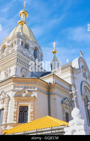 Catedral Pokrovsky, Bolshaya Marskaya Calle Sebastopol, la Crimea Europa oriental Foto de stock