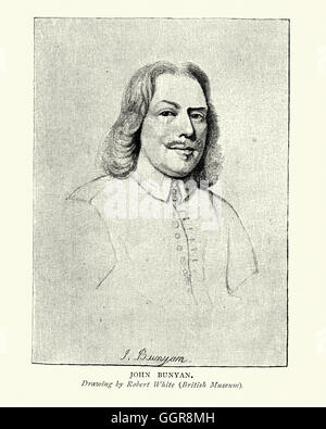 Retrato de John Bunyan un predicador bautista y escritor inglés mejor recordado como el autor de la alegoría cristiana el Pilgr