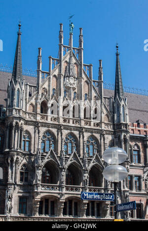 New Town Hall Munich Alemania Foto de stock