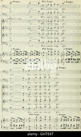 Thamara; ópera en quatre tableaux. Poème de Louis Gallet. Partición réduite pour canto y piano par Van den Heuvel (1892) Foto de stock